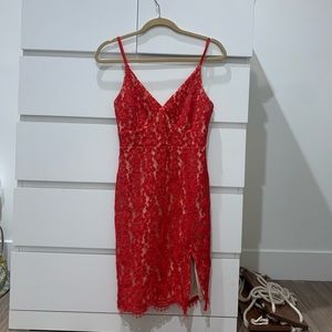 Red Floral Dress